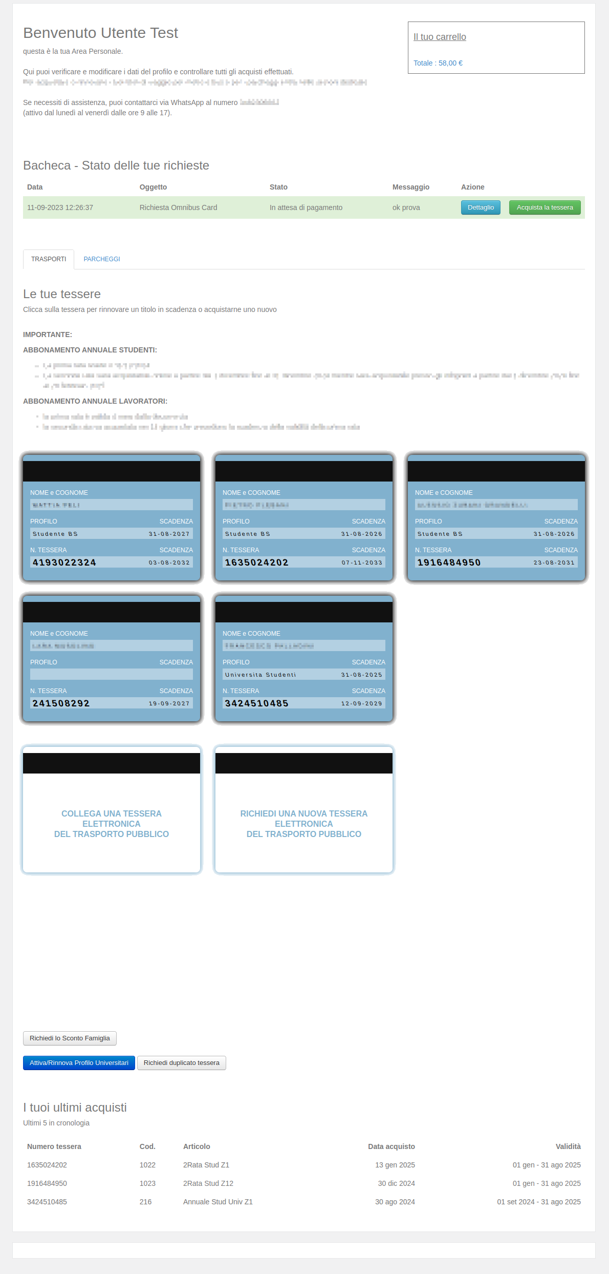 Portale mobilità lab 1